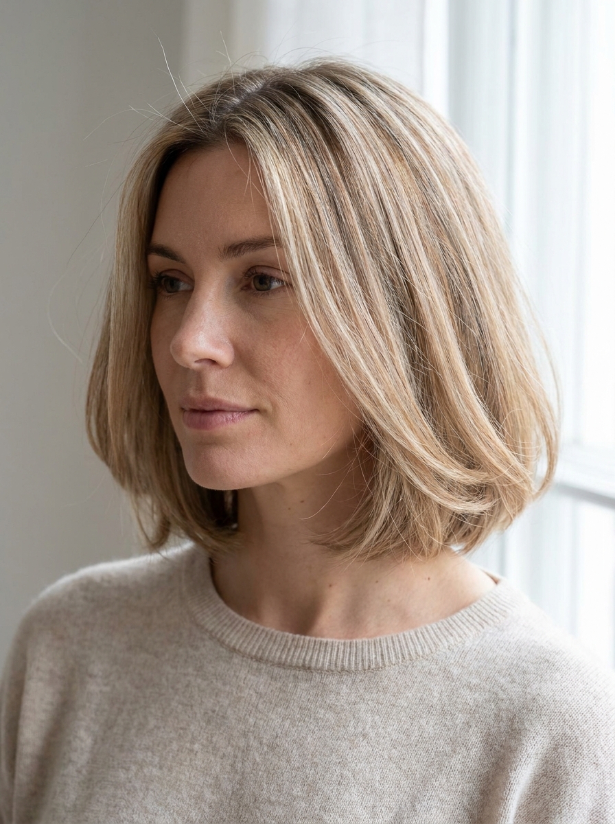 Beige Blonde Short Bob als Kurze Blonde Bob Frisuren Inspiration 2026